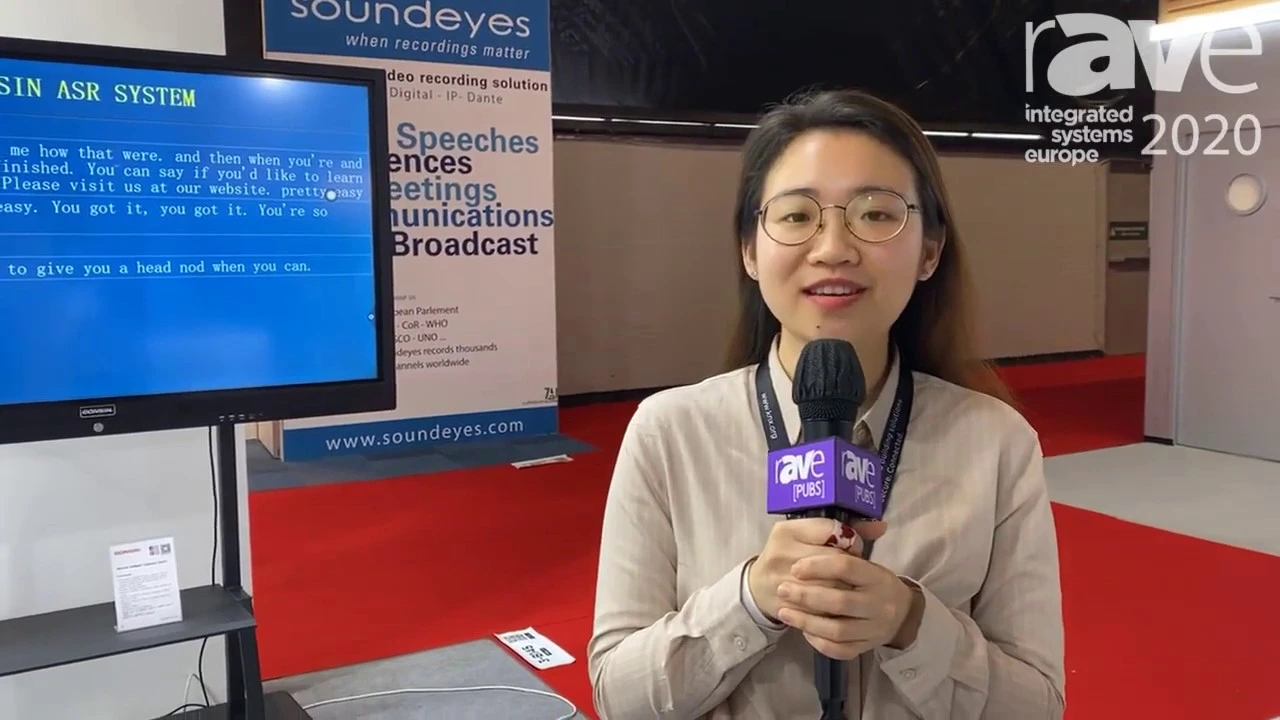 ISE 2020:Gonsin Demos Its Desktop Paperless Conference System with ASR System