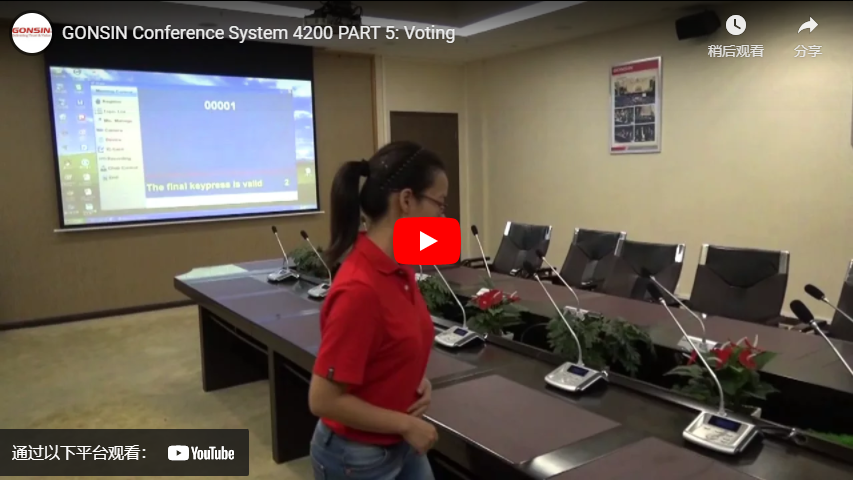 GONSIN Conference System 4200 PART 5: Voting