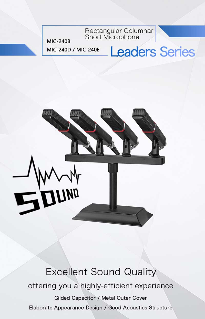 【Unique And Brilliant】leaders Series Rectangular Columnar Short Microphone