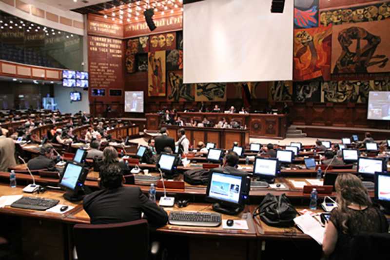 National Assembly Of Ecuador Installs Gonsin Tl-vcb4200 Conference System