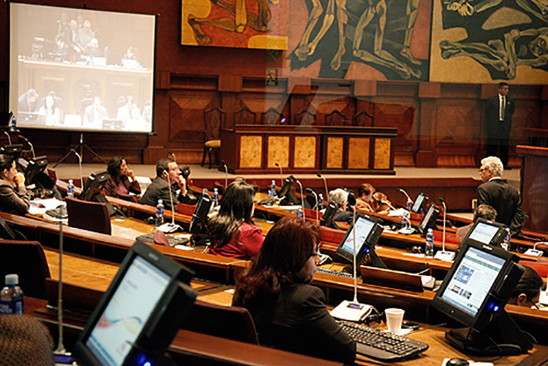 National Assembly Of Ecuador Installs Gonsin Tl-vcb4200 Conference System