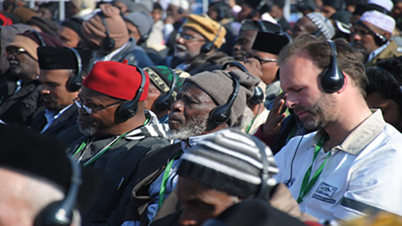 (Gonsin) fs-fhss Simultaneous Interpretation System Assisted Mass Rally In India-pakistan