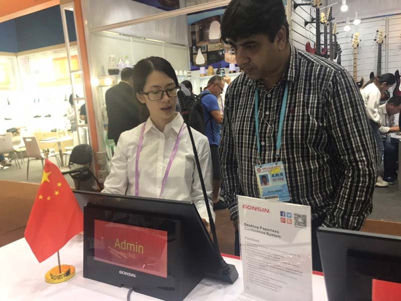 Gonsin In Canton Fair: See Paperless System Attracting World' s Attention