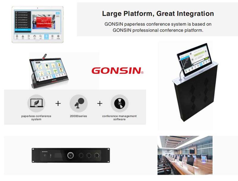 Guangxi Financial Vocational College Equipped With Gonsin Paperless Conference System