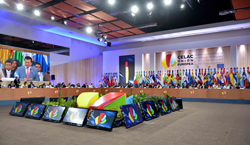 Gonsin Escorted The Celac - European Union Ministerial Summit