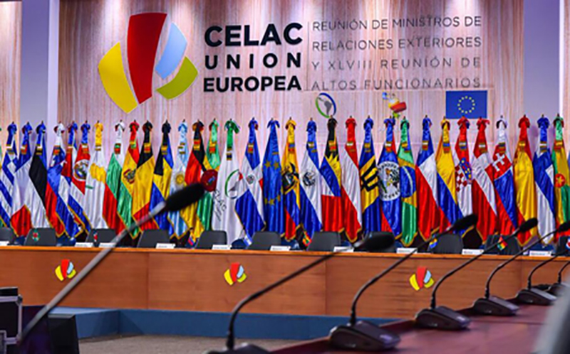 Gonsin Escorted The Celac - European Union Ministerial Summit