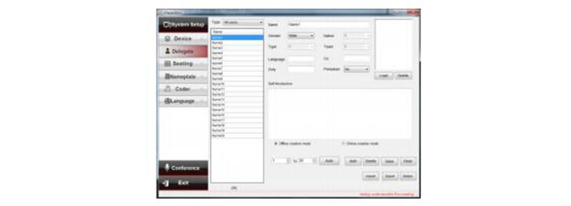 Conference Management System Softwarev7.1.0 Person