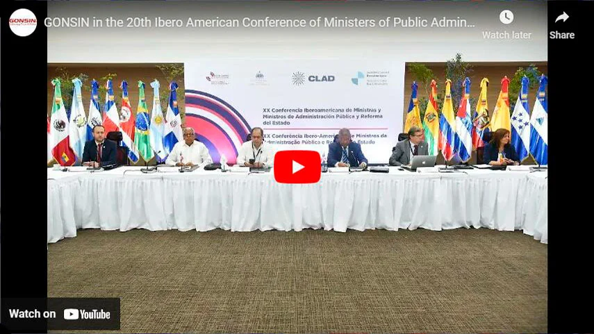 GONSIN in the 20th Ibero American Conference of Ministers of Public Administration and State Reform
