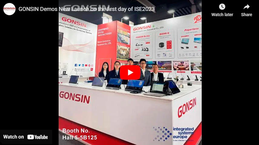 GONSIN Demos New Launch on the First Day of ISE2023