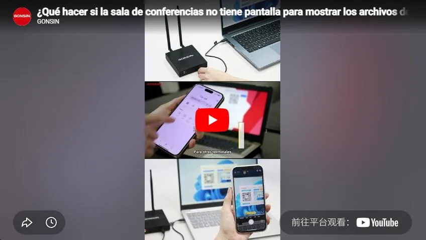 Gonsin Dispositivo Inalámbrico De Pantalla Compartida