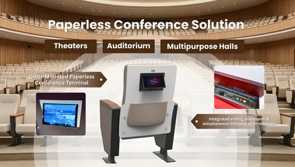GONSIN Paperless Solution for Theaters, Auditoriums & Multipurpose Halls